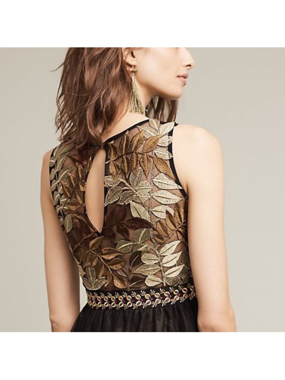 Anthropologie Varun Bahl Embroidered Vigne Dress - Picture 16 of 16